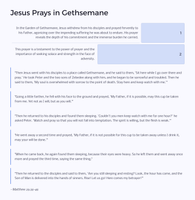Easter Unit Lesson 5: Jesus in the Garden of Gethsemane