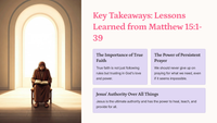 Exploring Matthew 15:1-39