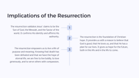 Easter Unit Lesson 7: The Resurrection - Victory Over Death