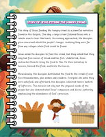 Bible Heroes Coloring Adventure - Jesus Feeds the Crowd Story and Activities