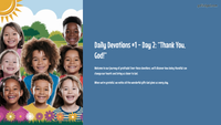 Daily Devotions #2 - Gratitude Day 2: “Thank You, God!”