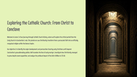Lesson 3 - Exploring the Catholic Church: From Christ to Conclave