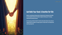 Daily Devotions #8 - God Holds Your Hand A Devotion for Kids