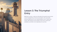 Easter Unit Lesson 3: The Triumphal Entry