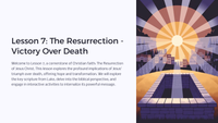 Easter Unit Lesson 7: The Resurrection - Victory Over Death