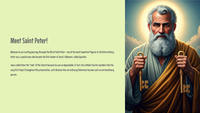 The Saints - Heroes of Faith - Saint Peter – The first Pope, leader of the Apostles