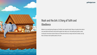 GoFindGod Curriculum | Grade 1 - Term 1 – Week 2 - Noah and the Ark Noah and the Ark: A Story of Faith and Obedience