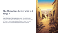 The Miraculous Deliverance in 2 Kings 7