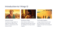 The Division of the Kingdom (1 Kings 12)