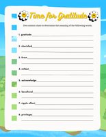 Gratitude Journal for Kids - Time for Gratitude