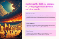 Die vernietiging van Sodom en Gomorra: 'n Les uit Genesis 19