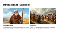 Inleiding tot 1 Samuel 17 - Die verhaal van Dawid en Goliat