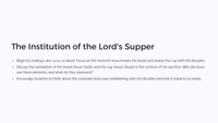 Easter Unit Lesson 4: The Last Supper