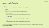 Lesson 8 - Structure of the Modern Catholic Church