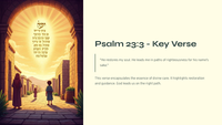 He Restores My Soul: Exploring Psalm 23:3
