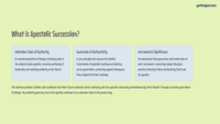 Lesson 2 - Exploring the Catholic Church: Apostolic Succession: From Christ to Conclave