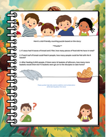 Bible Heroes Coloring Adventure - Jesus Feeds the Crowd Story and Activities