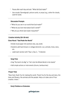 GoFindGod Curriculum | Kindergarten Term 1 – Week 1