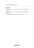 GoFindGod Curriculum | Kindergarten Term 1 – Week 6