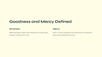 Psalm 23:6 - Experiencing God's Goodness and Mercy