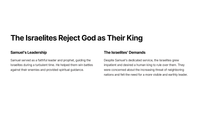 The Israelites Demand a King (1 Samuel 8)