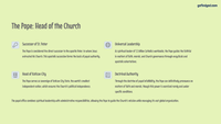 Lesson 8 - Structure of the Modern Catholic Church