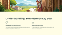 He Restores My Soul: Exploring Psalm 23:3