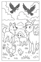 GFG Kids Stories - The Flock and the Farm – Book 2: The Fold and the Field