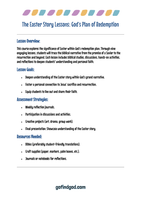 GFG 2025 Easter Unit Overview - God's Plan for Redemptiom