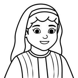 Old Testament Biblical Character Colouring Template