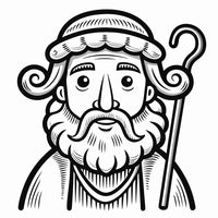 Old Testament Biblical Character Colouring Templates
