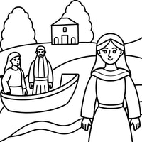 Old Testament Biblical Character Colouring Template