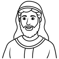 Old Testament Biblical Character Colouring Template