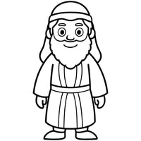 Old Testament Biblical Character Colouring Templates