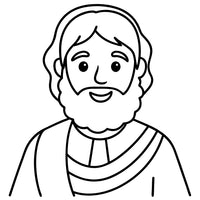 Old Testament Biblical Character Colouring Template