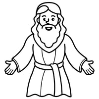 Old Testament Biblical Character Colouring Template