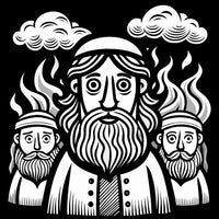 Old Testament Biblical Character Colouring Templates