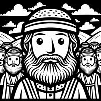 Old Testament Biblical Character Colouring Templates