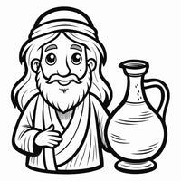 Old Testament Biblical Character Colouring Templates