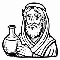 Old Testament Biblical Character Colouring Templates