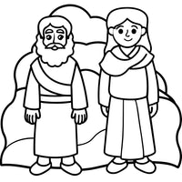 Old Testament Biblical Character Colouring Template