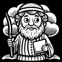 Old Testament Biblical Character Colouring Templates