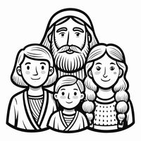 Old Testament Biblical Character Colouring Templates