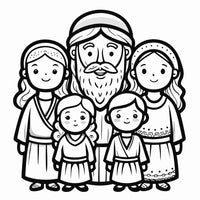 Old Testament Biblical Character Colouring Templates