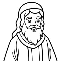 Old Testament Biblical Character Colouring Template