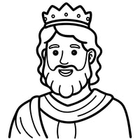 Old Testament Biblical Character Colouring Template