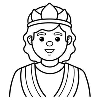 Old Testament Biblical Character Colouring Template