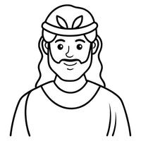 Old Testament Biblical Character Colouring Template