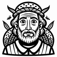 Old Testament Biblical Character Colouring Templates