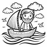 Old Testament Biblical Character Colouring Templates